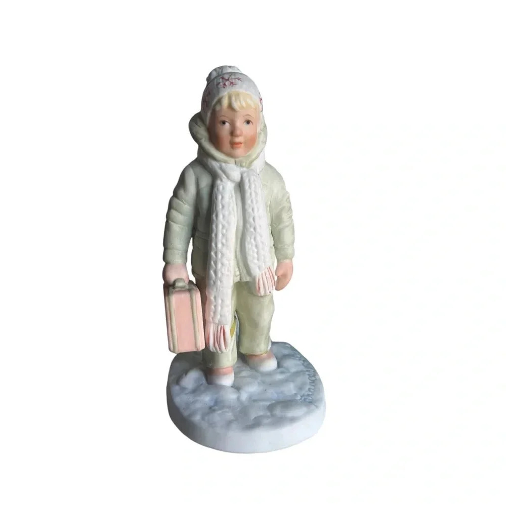 Frances Hook "All Bundled Up" signed by Barbara Hook Figurine dated 1982